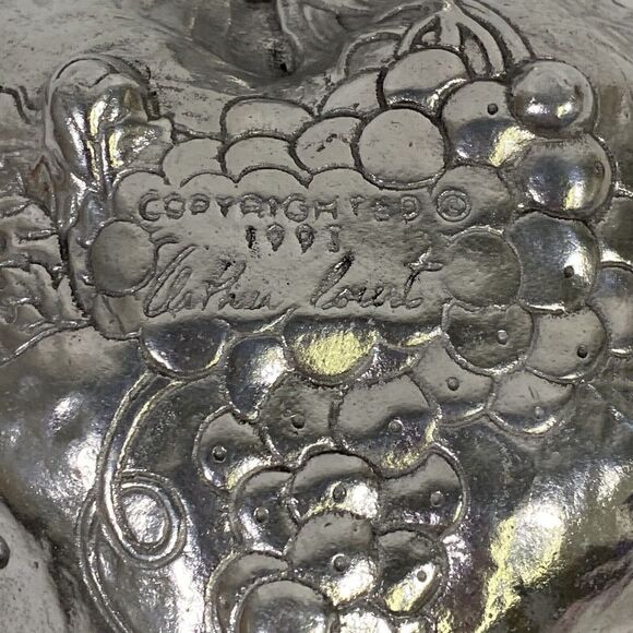 Arthur Court Grape Candy Dish Bowl Plate 1993 7” - Picture 4 of 4
